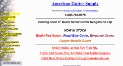 Desktop Screenshot of americangutters.com